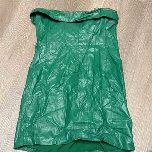 American Threads Green Mini Dress